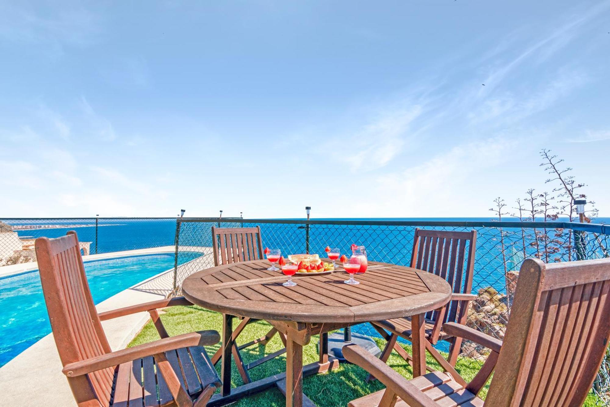 Villa Infinity Sea Views I Pool I Bbq I Jacuzzi Almeria Ngoại thất bức ảnh